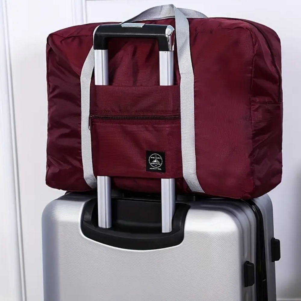 Travel Bag, Luggage Handbag(Wine Red)